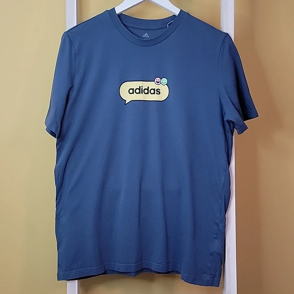 Sale Adidas Mens Tshirt Blue